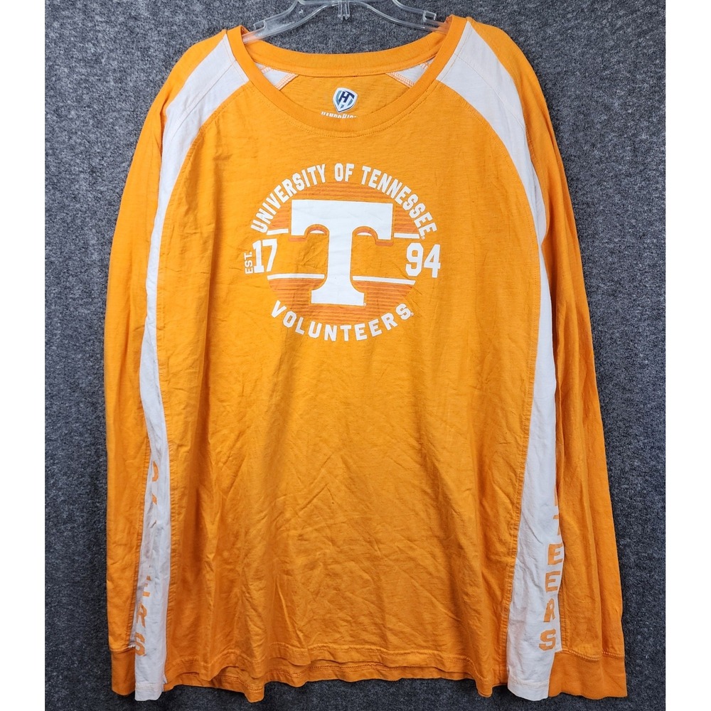 Hands High Tennessee Volunteers Long Sleeve Shirt Mens 5XL Orange Raglan Tee